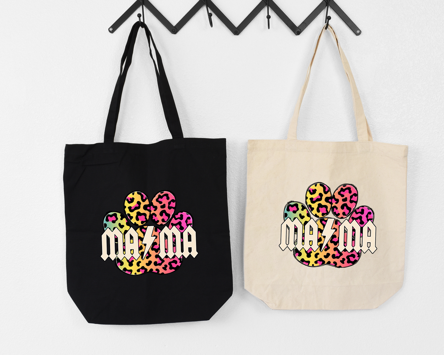 Mama Leopard Print Tote Bag