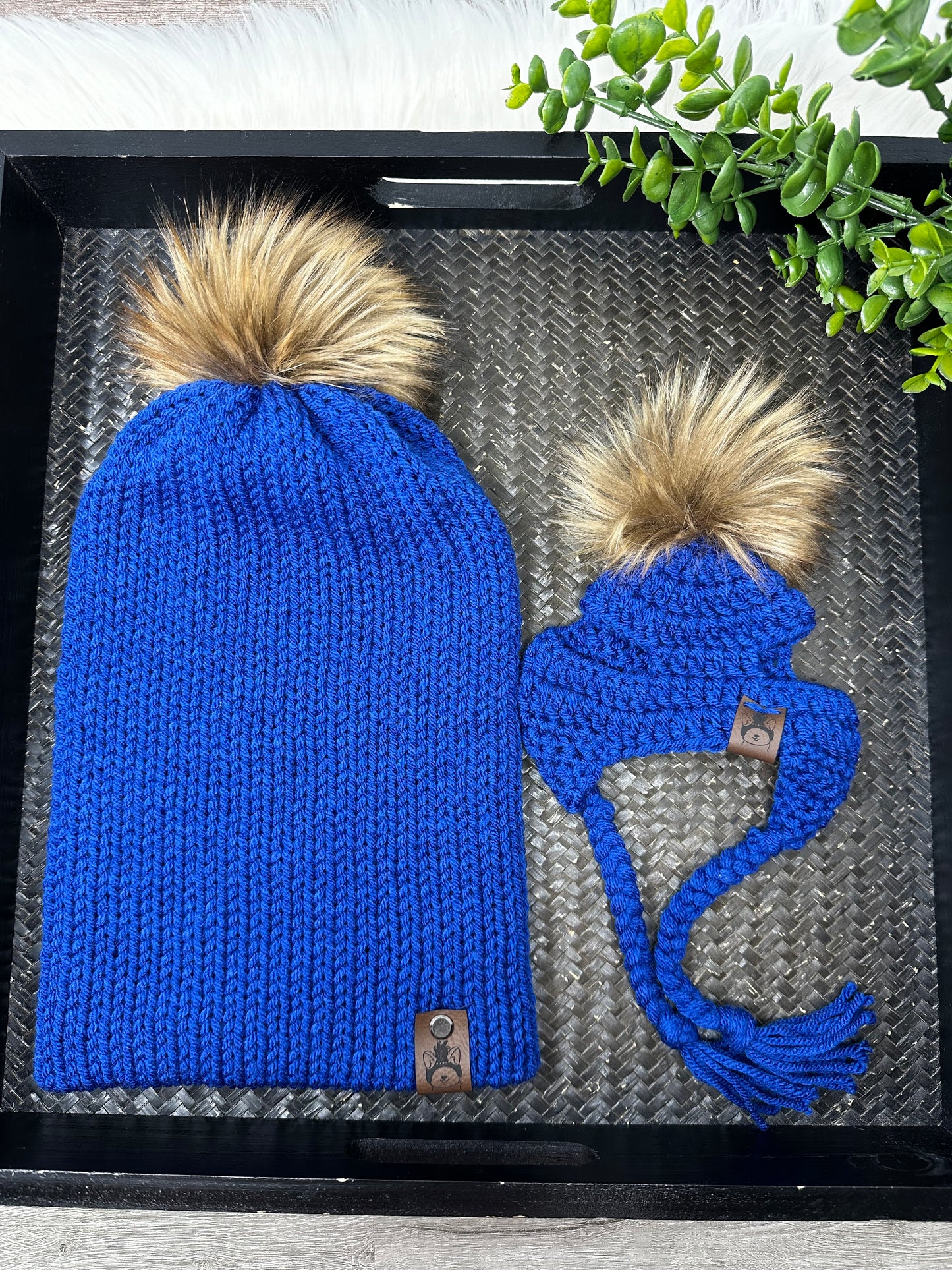 Matching Owner & Pet Beanie Set