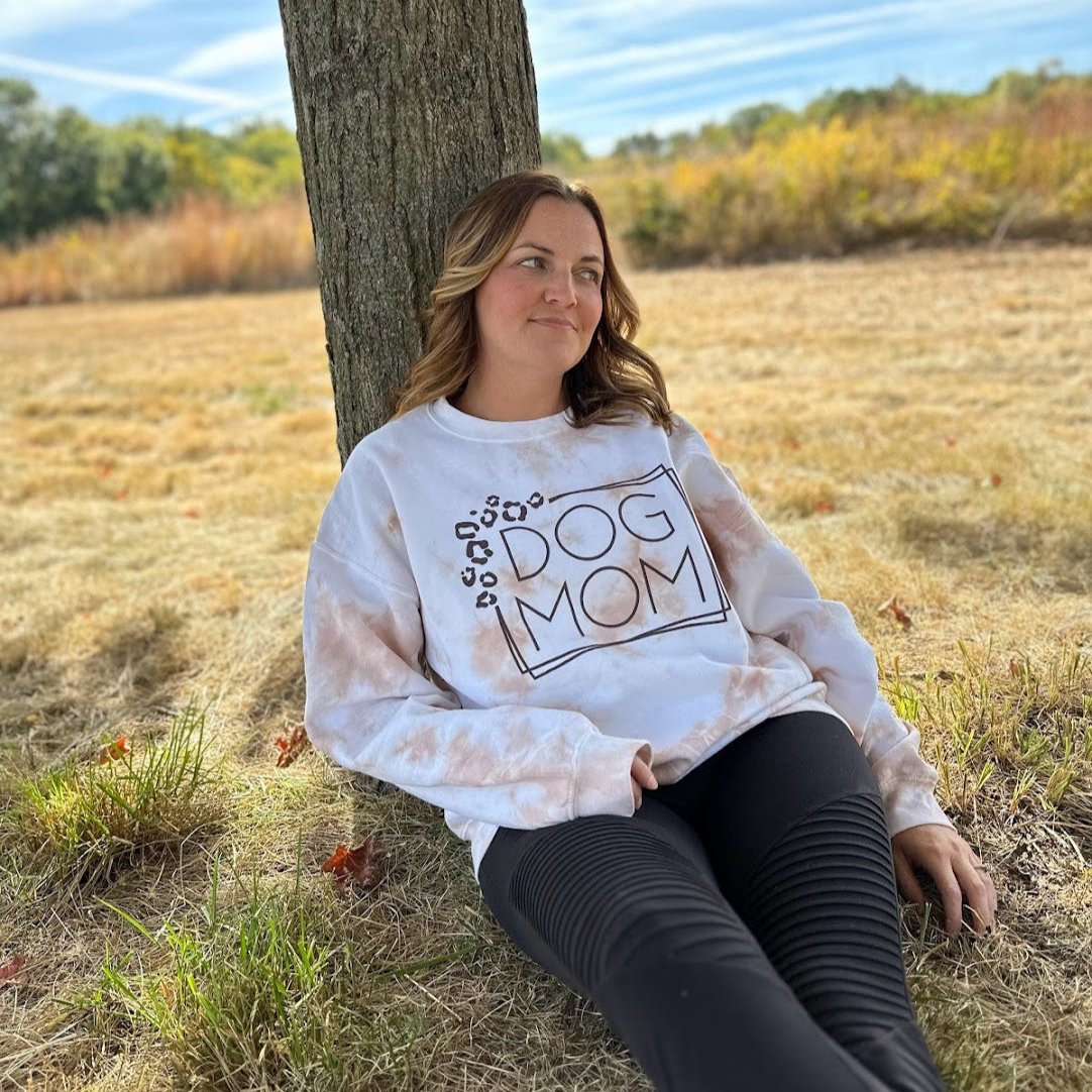 Tie-dye Dog Mom Crewneck