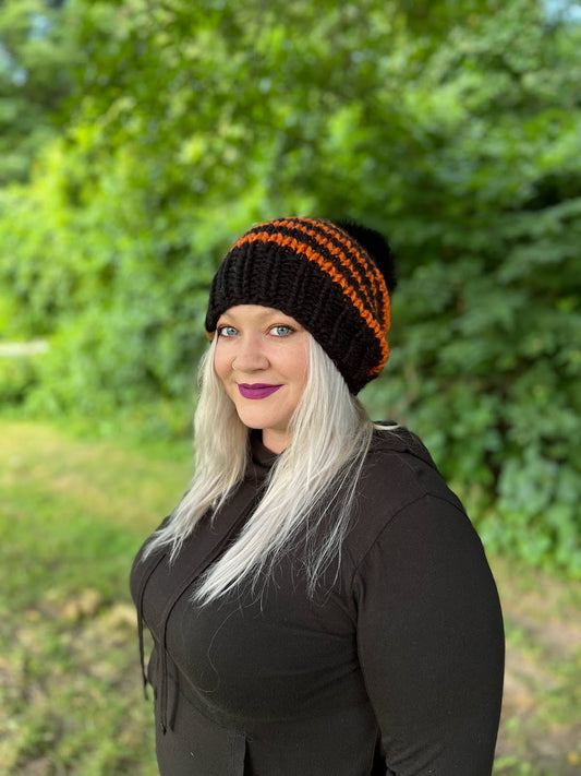 Halloween Stripe Beanie