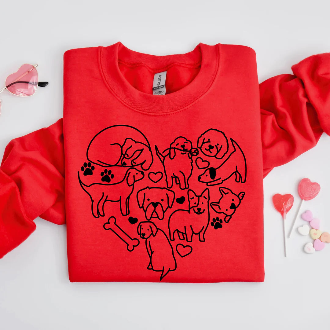 Pull de Saint-Valentin pour maman chien