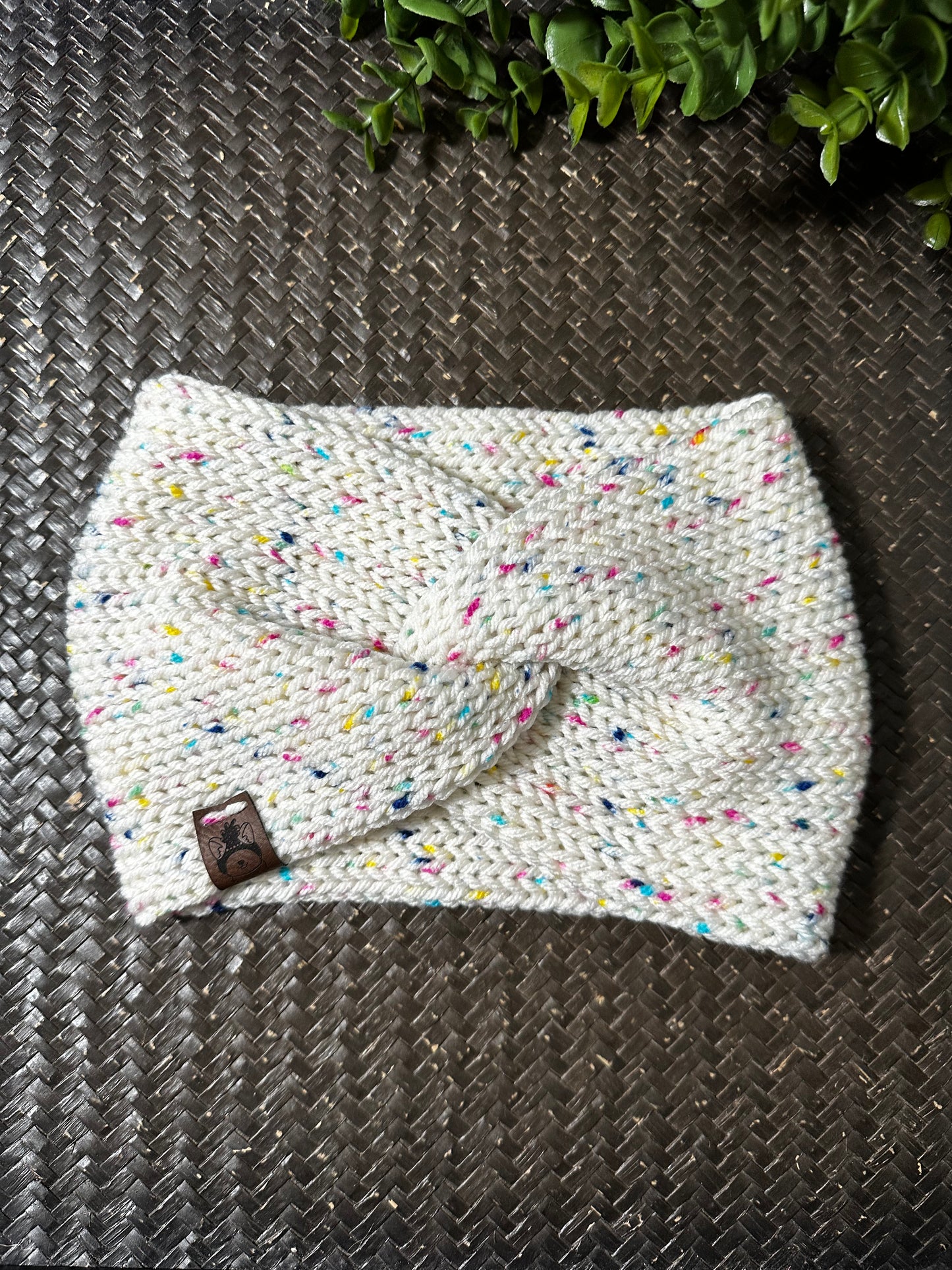 Ensemble bandeau et bonnet pour animaux de compagnie assortis Funfetti