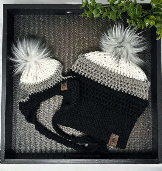 Cookies & Cream Mommy & Pet Beanie Set