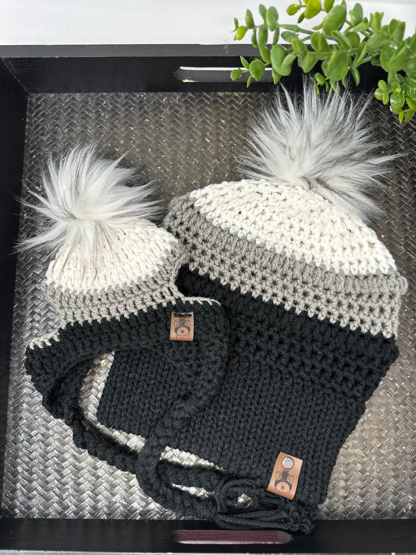 Ensemble bonnet pour maman et animal de compagnie Cookies &amp; Cream