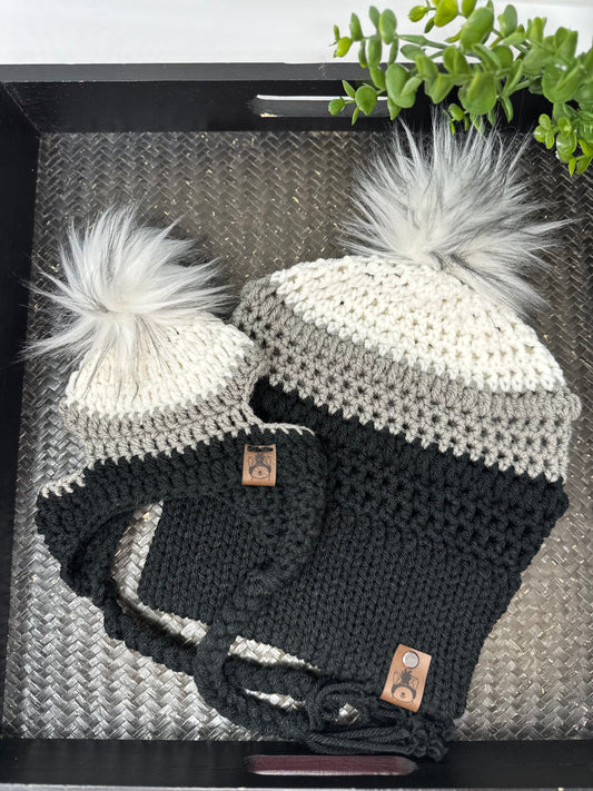 Cookies & Cream Mommy & Pet Beanie Set