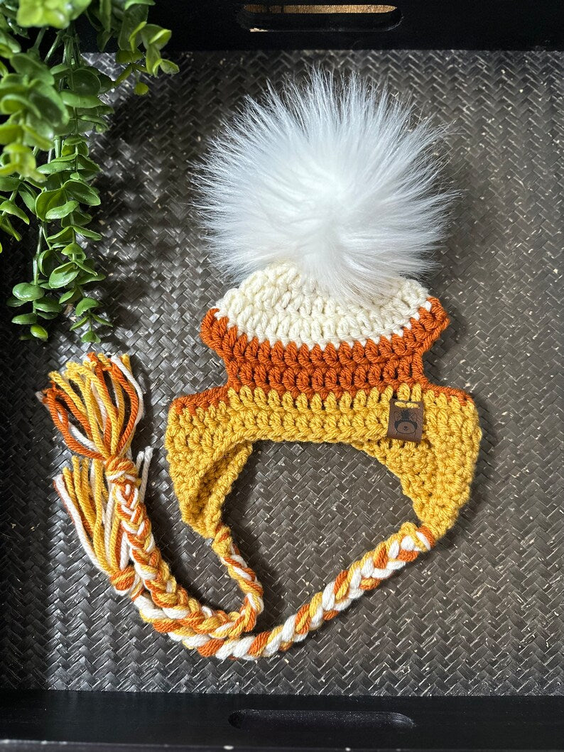 Candy Corn Pepper Beanie