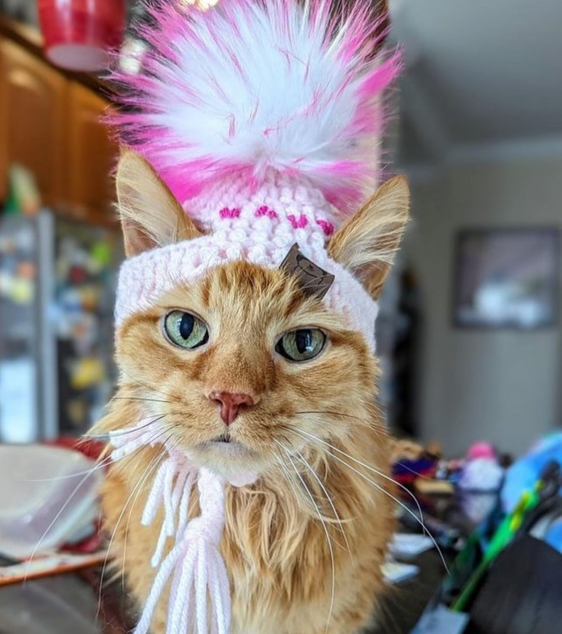 Gorro de peluche con forma de cachorro de San Valentín de Cozy Paws