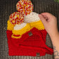 Conjunto de gorro para mamá y mascota inspirado en los KC Chiefs