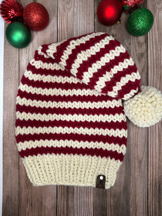 Christmas Santa Stripe Knit Beanie