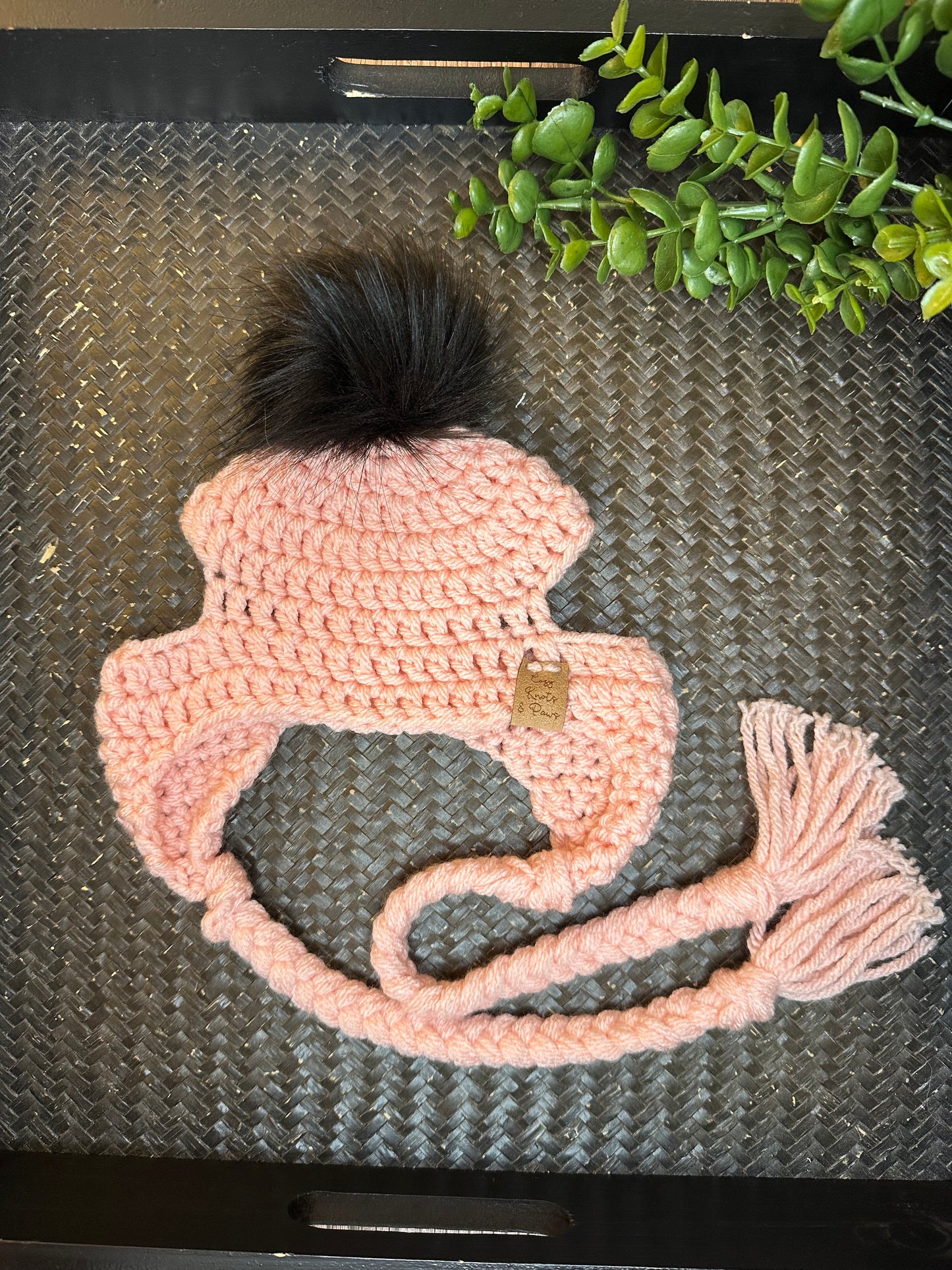 Pink Pupper Beanie *Large, Ready to Ship*