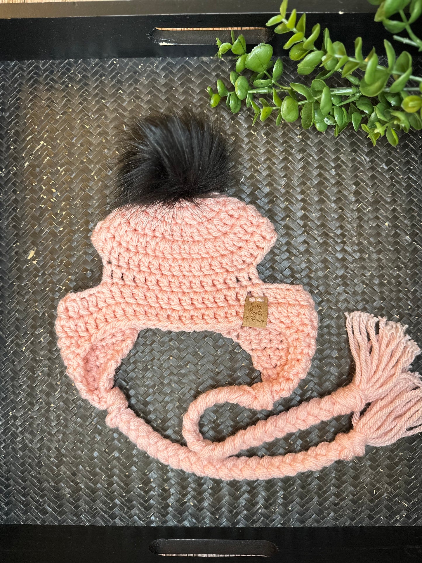 Pink Pupper Beanie *Large, Ready to Ship*