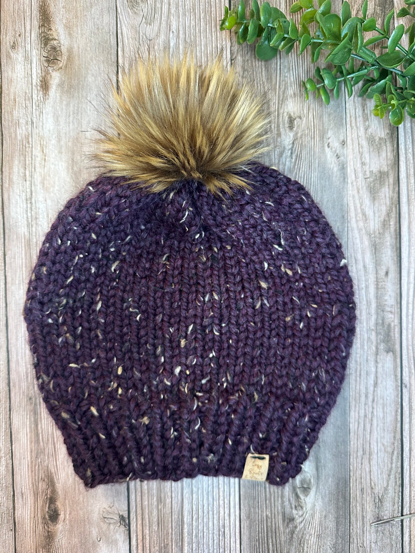 Purple Walnut Adult Beanie