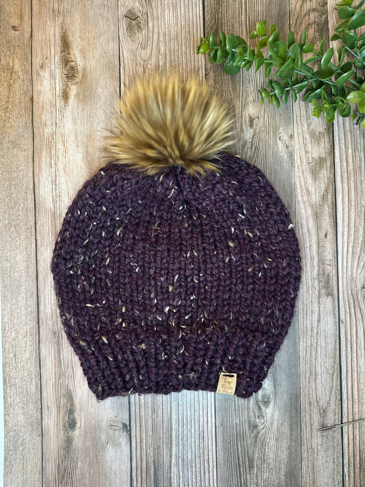 Purple Walnut Adult Beanie