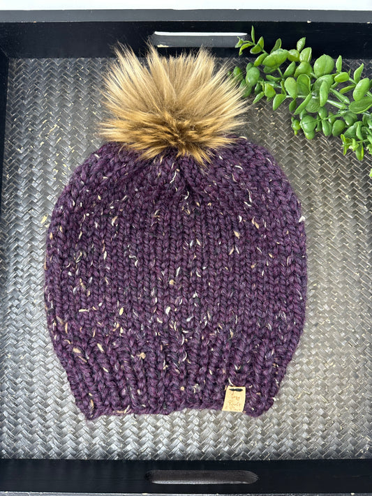 Purple Walnut Adult Beanie