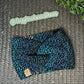 Aqua & Black Ear-Warmer Headband