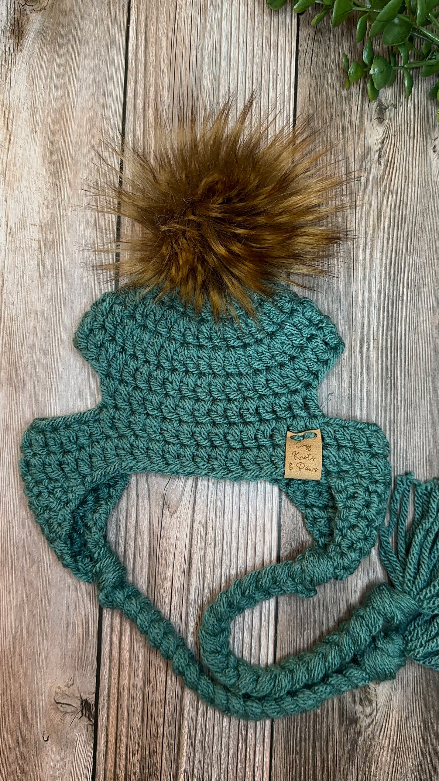 Teal Large Pupper Beanie