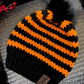 Gorro de rayas de Halloween