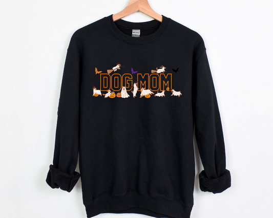 Halloween Dog Mom Crewneck Sweater