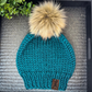 Peacock Knit Beanie