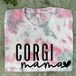 Tie-dye Custom Dog Mama T-shirt