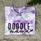 Tie-dye Custom Dog Mama T-shirt